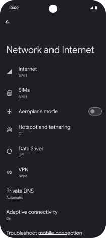Press Internet.