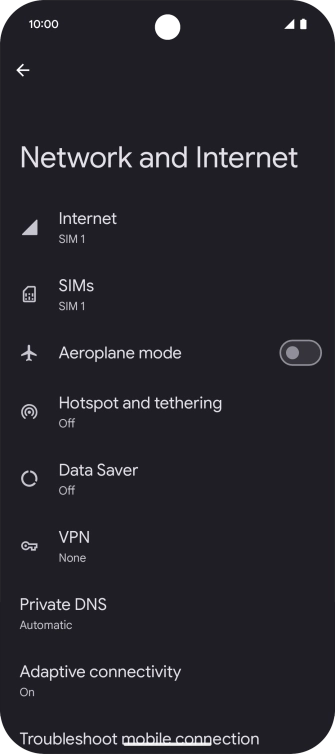 Press Internet.