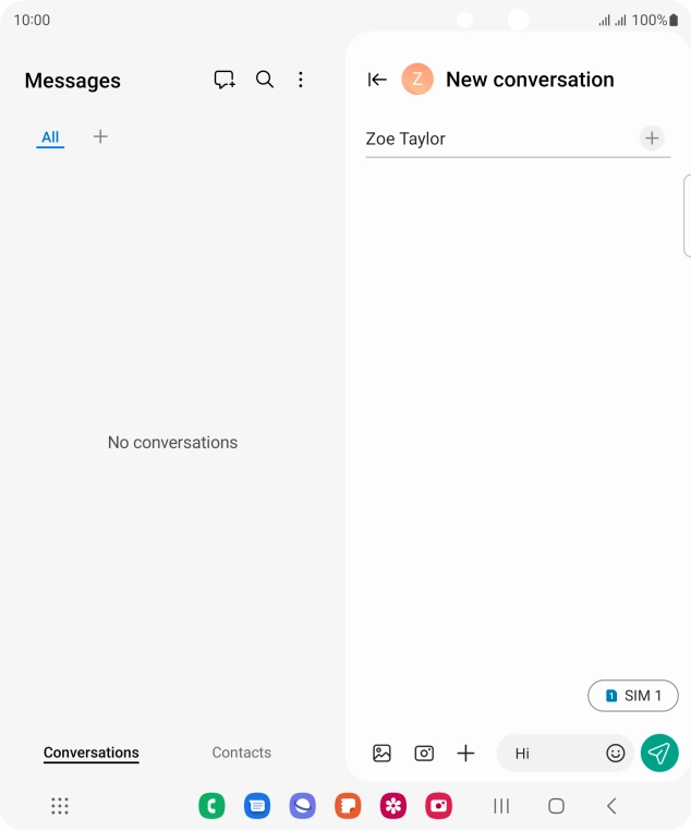 Press the picture icon.