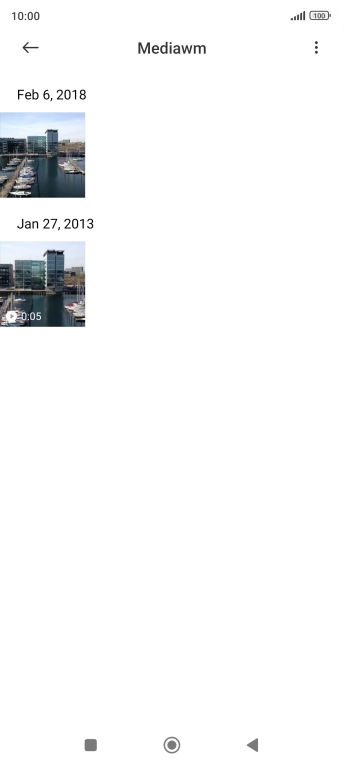 Press and hold any picture or video clip.