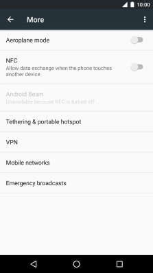 Press Tethering and portable hotspot.