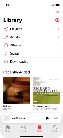 Press Playlists.