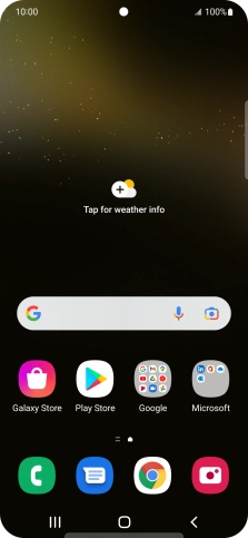 Slide two fingers downwards starting from the top of the screen.