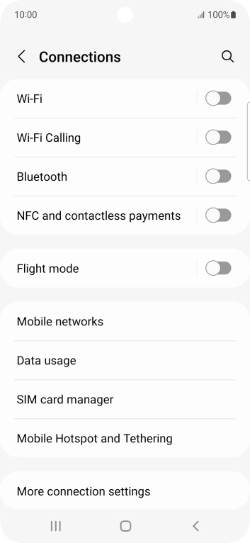 Press Bluetooth.