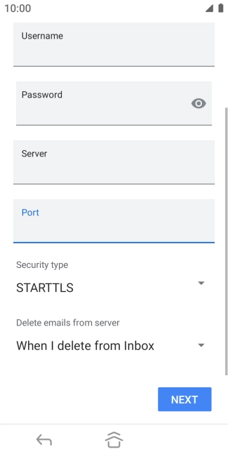 Press the drop down list below 'Security type'.