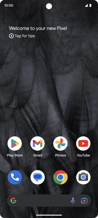 Slide two fingers downwards starting from the top of the screen.