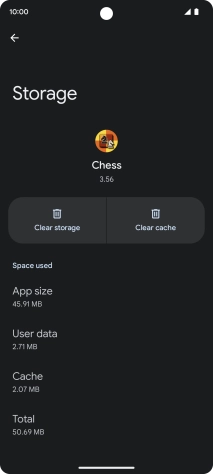 Press Clear cache.