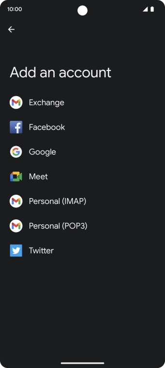 Press Google.