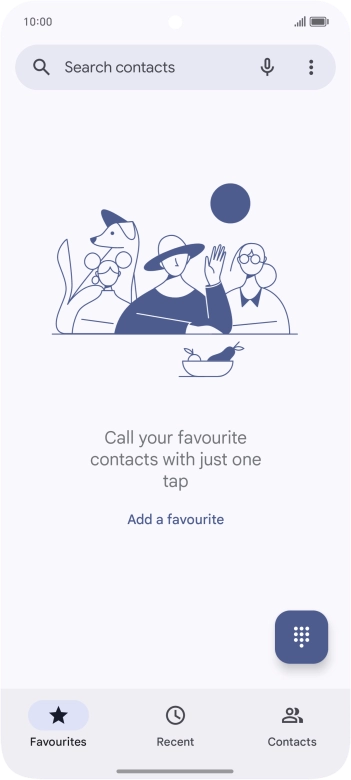 Press the menu icon.