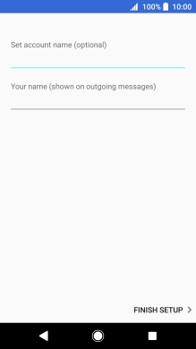 Press the field below 'Set account name (optional)' and key in the required name.
