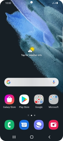Slide two fingers downwards starting from the top of the screen.