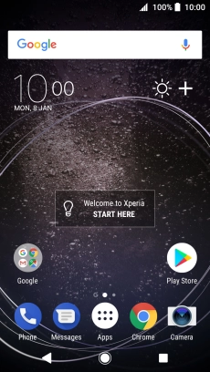 Slide your finger downwards starting from the top of the screen.
