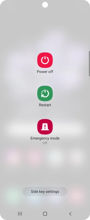 Press Power off.
