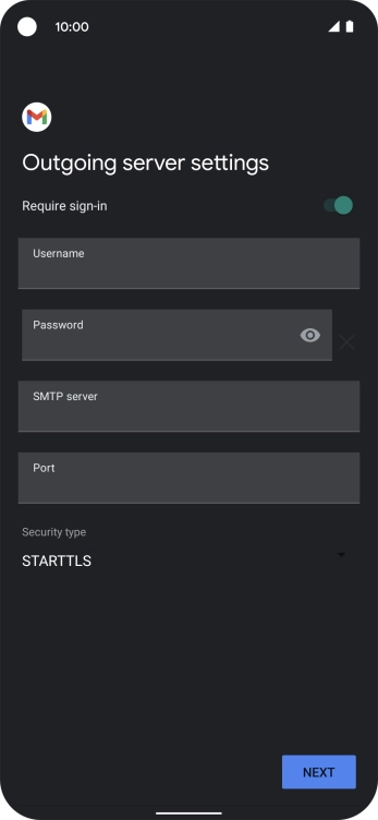 Press the indicator next to 'Require sign-in' to turn on the function.