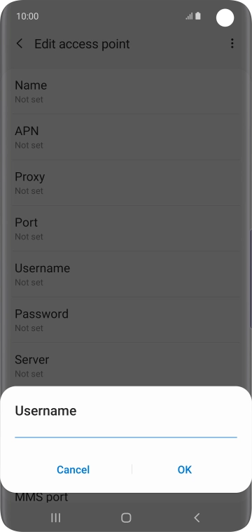 Key in o2 and press OK.
