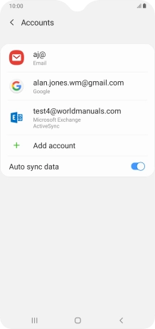 Press the Home key to return to the home screen.