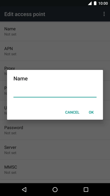 Key in O2 UK MMS and press OK.