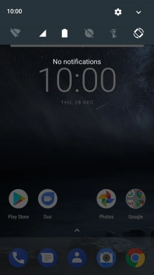 Press the settings icon.