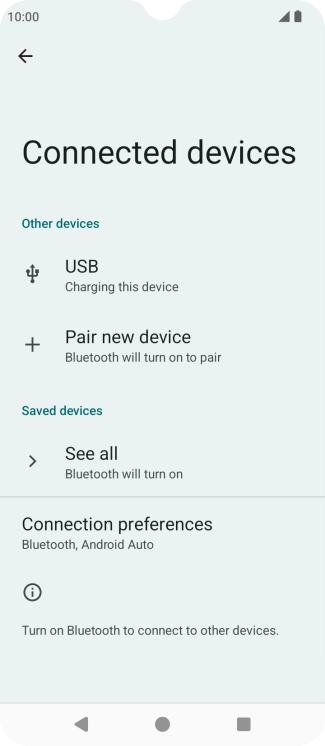 Press the indicator next to 'Pair new device' to turn on the function.