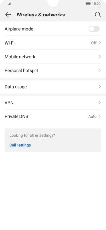 Press Mobile network.