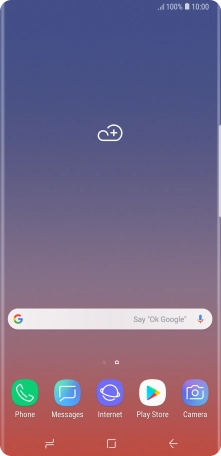 Slide your finger downwards starting from the top of the screen.