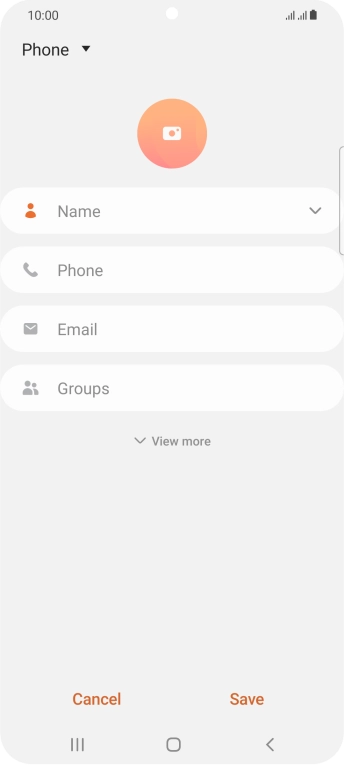 Press the address book drop down list.