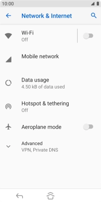 Press Wi-Fi.