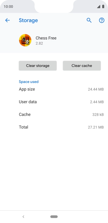 Press Clear cache.