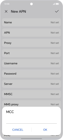 Key in 234 and press OK.