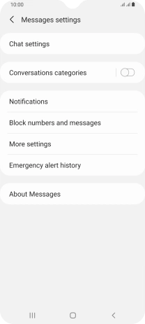 Press More settings.