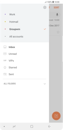 Press the settings icon.