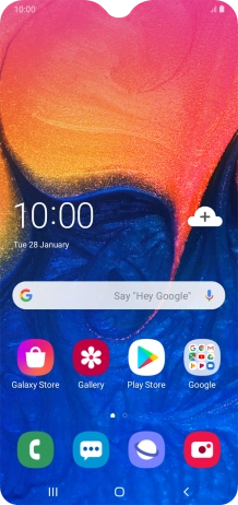 Slide two fingers downwards starting from the top of the screen.