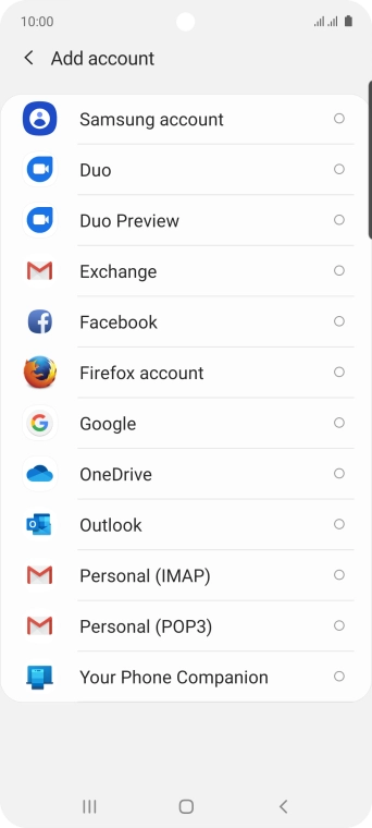 Press Google.