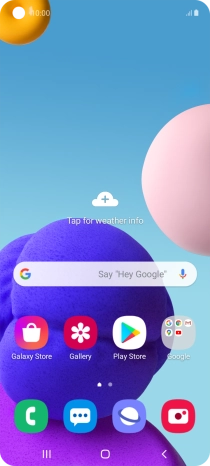 Slide your finger upwards on the screen.