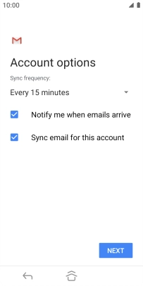 Press the drop down list below 'Sync frequency:'.