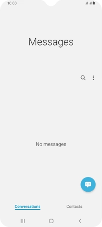 Press the menu icon.