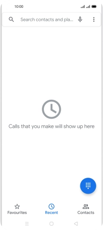 Press the menu icon.
