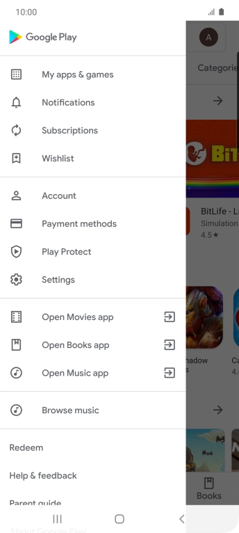 Press My apps & games.
