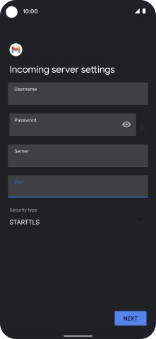 Press the drop down list below 'Security type'.