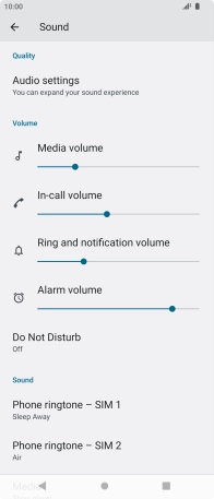 Press the Home key to return to the home screen.
