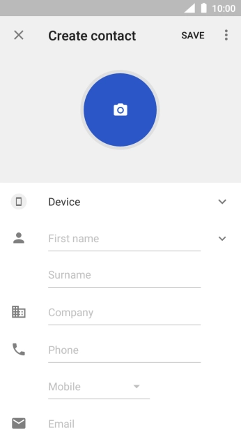 Press the address book drop down list.