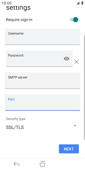 Press the drop down list below 'Security type'.