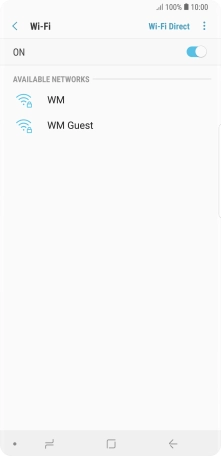 Press the menu icon.
