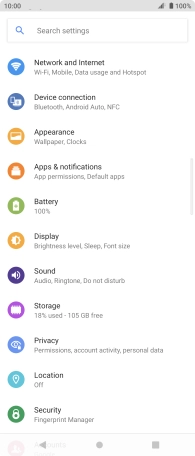 Press Device connection.