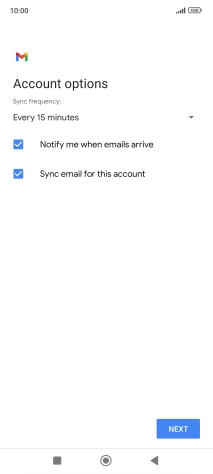 Press the drop down list below 'Sync frequency:'.