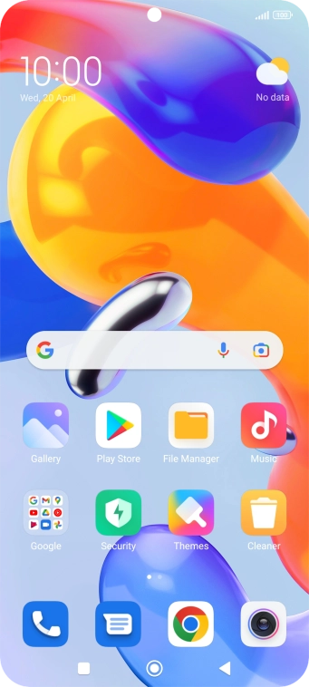 Press Google.