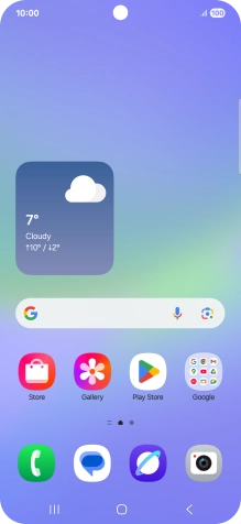 Slide your finger downwards starting from the top of the screen.