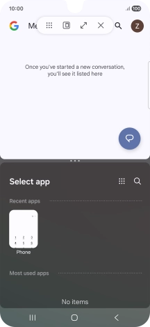 Press the second application.