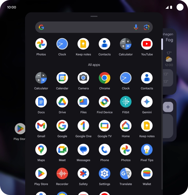 Press Play Store.